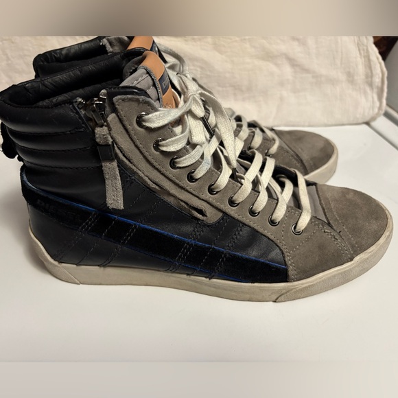 Diesel D-Velows Zipper High-Top Sneakers - Picture 5 of 14